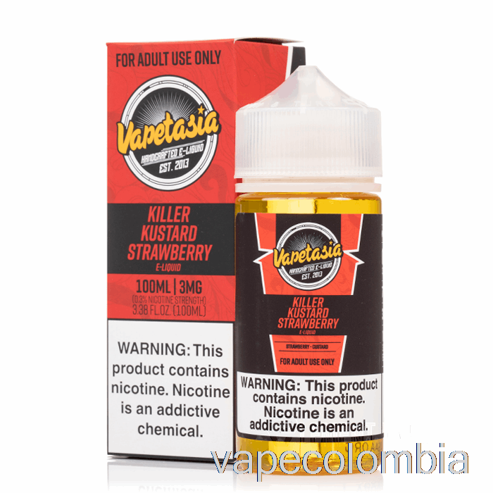 Kit Completo De Vapeo Killer Kustard Fresa - Vapetasia - 100ml 3mg